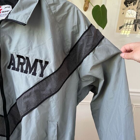 JWOD Skilcraft ARMY Reflective PT Jacket Gray Sage Green M - Picture 5 of 10